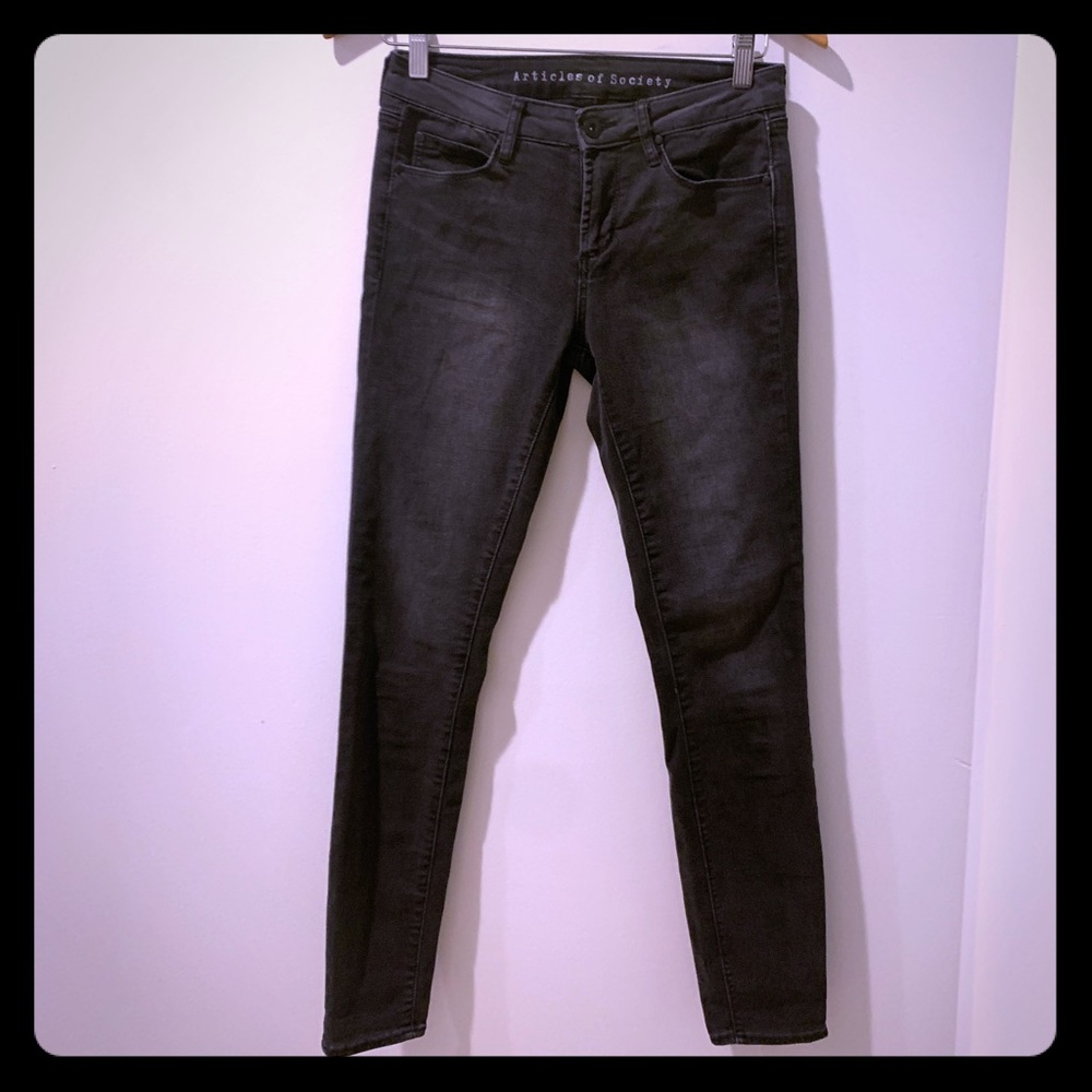 Like New Articles of Society Skinny Jeans Charcoal